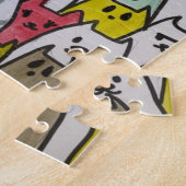 Joli puzzle Kitty coloré (Côté)