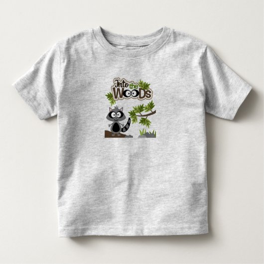 Joli Racoon Dans Les Bois T-Shirt Toddler (Devant)