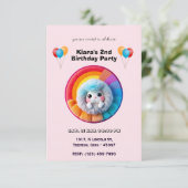 Joli Rainbow Plush Toy Carte Anniversaire (Debout devant)