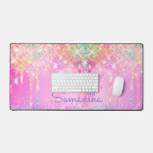 Joli Rainbow unicorn rose Parties scintillant Driv (Clavier et souris)
