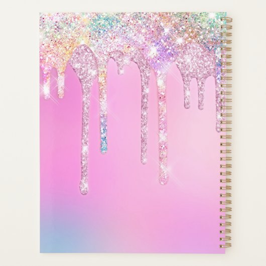 Joli Rainbow unicorn rose Parties scintillant Driv (Dos)