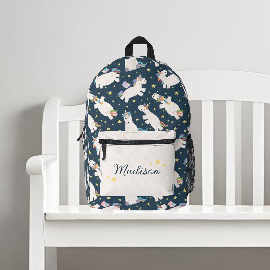 Joli Rainbow Unicorns et Stars sac à dos