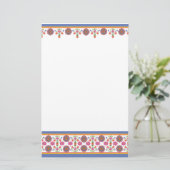 Joli Rangoli Frontières Florales Papeterie (Debout devant)