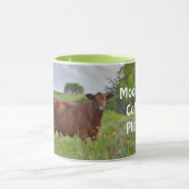Joli Red Cow Art amusant café Mug (Centre)