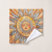 Joli Relaxant Zen Boho Burnt Amber Tan Sun (Gant de toilette)