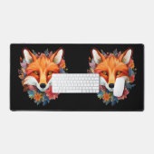 Joli Renard Aquarelle Fleur Beau (Clavier et souris)