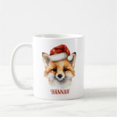 Joli renard de Noël Personnalisé Xmas Mug (Gauche)