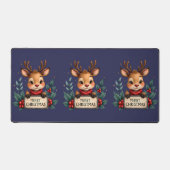 Joli renne de Noël avec Holly et signe (Recto)