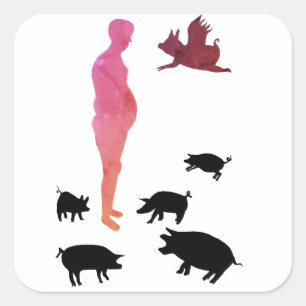 Joli Repas Végétarien Stickers Animal Friendly