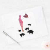 Joli Repas Végétarien Stickers Animal Friendly (Enveloppe)