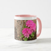 Joli Rhododendron Rose Fleurs Mugs (Devant droit)