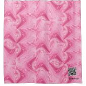 Joli rideau de douche rose (Devant)