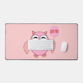 Joli Rose amour vous hibou (Clavier et souris)