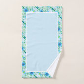 Joli Rose bleu Imprimer Décor (Serviette à main)