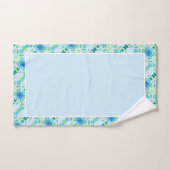 Joli Rose bleu Imprimer Décor (Serviette à main)