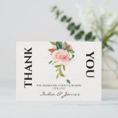 Joli Rose et Merci Mariage feuillage (Debout devant)