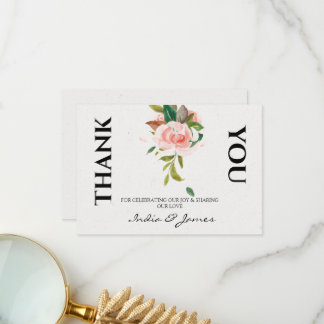 Joli Rose et Merci Mariage feuillage