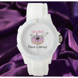 Joli rose et noir ont un Carré de beigne<br><div class="desc">Cute Avoir une conception de don avec une image de beigne gelée.</div>