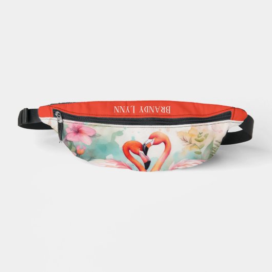 Joli rose flamingo ajouter nom (Recto)
