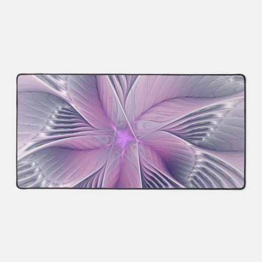 Joli rose Fleur Moderne Abstrait Fractal Art (Recto)