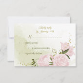 joli rose fleurs vert feuille botanique RSVP ca (Devant)