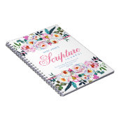 Joli rose Floral nommé Carnet d'écriture (Côté Droit)
