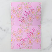 Joli rose Merci Note (Intérieur)