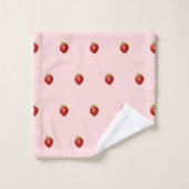 Joli Rose Pâle Douce Fraise Féminine  (Gant de toilette)