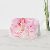 Joli rose Pétales Art Abstrait Carte Note (Devant)