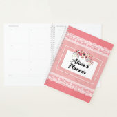 Joli rose Positions et Dentelle Vintage Nom Planif (Devant avec enveloppe)