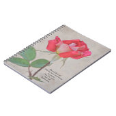 Joli rose rose Carnet Journal de prière (Côté gauche)