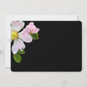 Joli Rose sauvage Carte de remerciements funéraire (Dos)