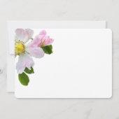 Joli Rose sauvage Carte de remerciements funéraire (Dos)