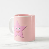 Joli rose Star Mug (Devant gauche)