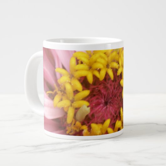 Joli rose Zinnia Mug (Devant gauche)