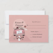 Joli RSVP de jeunes mariés (Devant)