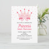 Joli ruban Couronne de Princesse Invitation à une (Debout devant)