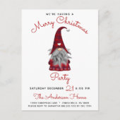 Joli Rustique Joyeux Noël Gnome Party Invitation (Devant)