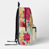 Joli sac à dos aux fleurs roses (Gauche)