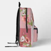 Joli sac à dos de fille à fleurs illustrées (Gauche)