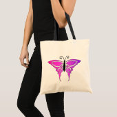Joli sac à papillon noir et rose (Devant (produit))