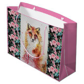 Joli sac cadeau d'art de peinture couleur Renard r (Dos Angle)