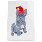 Joli sac cadeau français Chien de poche moyen (Dos)