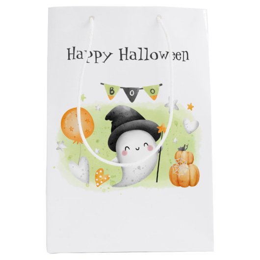 Joli sac cadeau Halloween Little Boo1 (Devant)