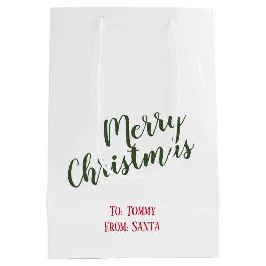 Joli sac cadeau Noël "Elf Watching" (Dos)