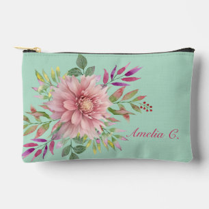 Joli sac cosmétique Turquoise et rose