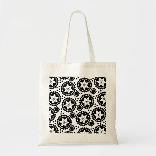 Joli sac de fleurs blanches noires (Devant)