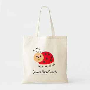 Joli sac fourre-tout coccinelle personnalisé