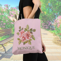Joli Sac fourre-tout rose Vintage Roses