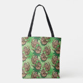 Joli Sac fourre-tout vert Motif Escalade Sloth (Dos)